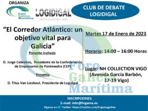 Lee más sobre el artículo CLUB DE DEBATE LOGIDIGAL: «El Corredor Atlántico: un objetivo vital para Galicia»